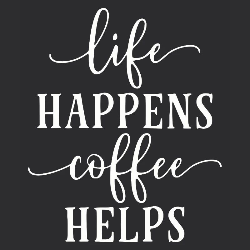 Conception de typographie motivante pour le café