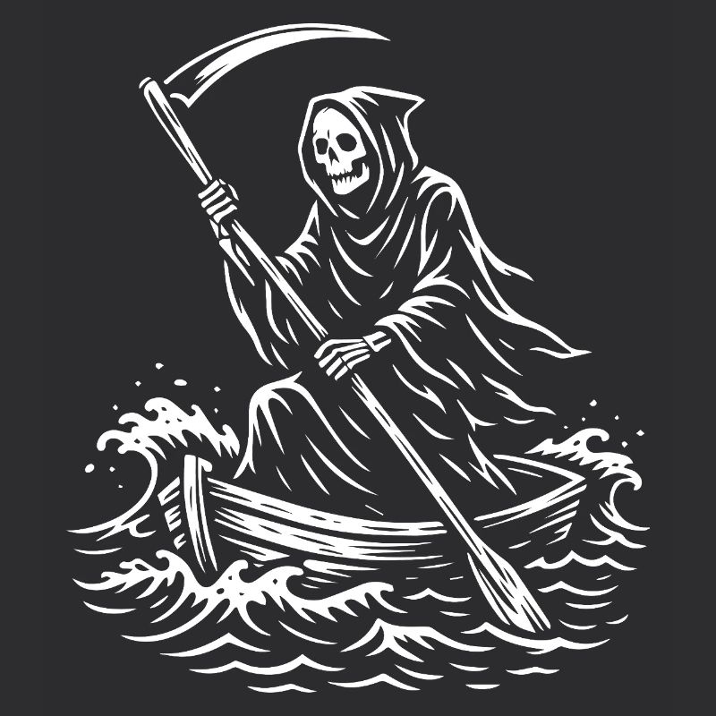Conception de bateau Macabre Grim Reaper