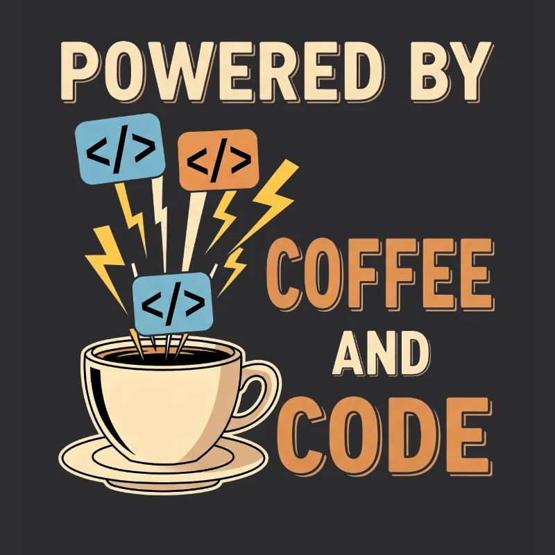 Programmer Coffee Motif Design