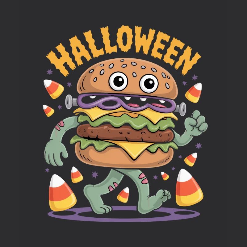 Halloween Zombie Burger Monster Mit Candy Corn
