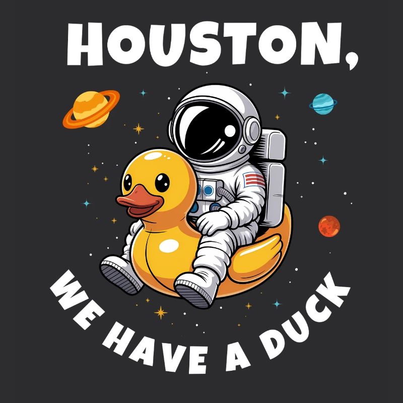 Canard astronaute dans l’espace
