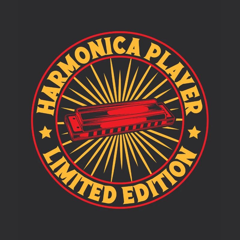 Funny Harmonica Player LImited Edition Harmonica