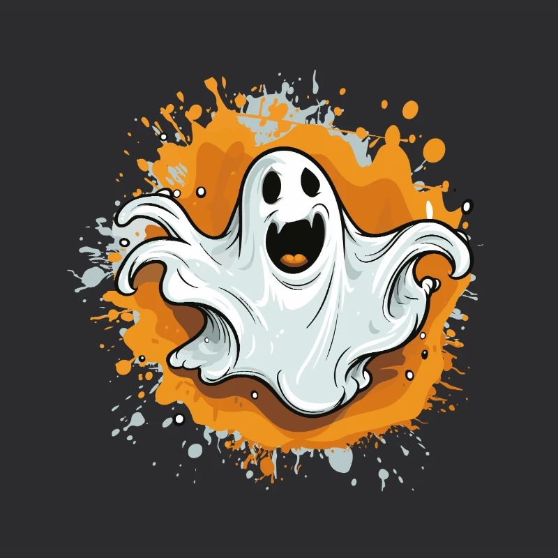 Spukgeist auf Farbsplash