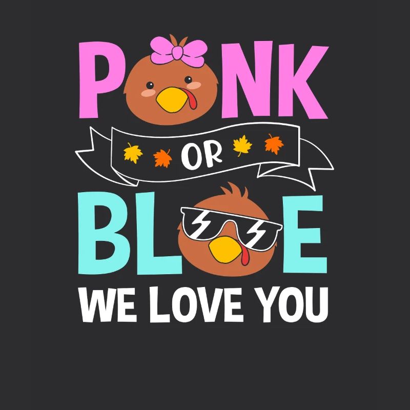 Thanksgiving Gender Reveal Werdende Mutter