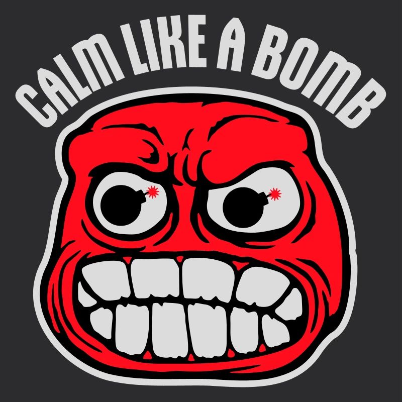 Calm Like Bomb Paradox Ironie Humor Explosiv Witz