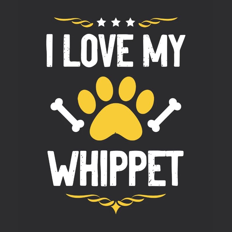 Whippet Liebe Pfotenkunst