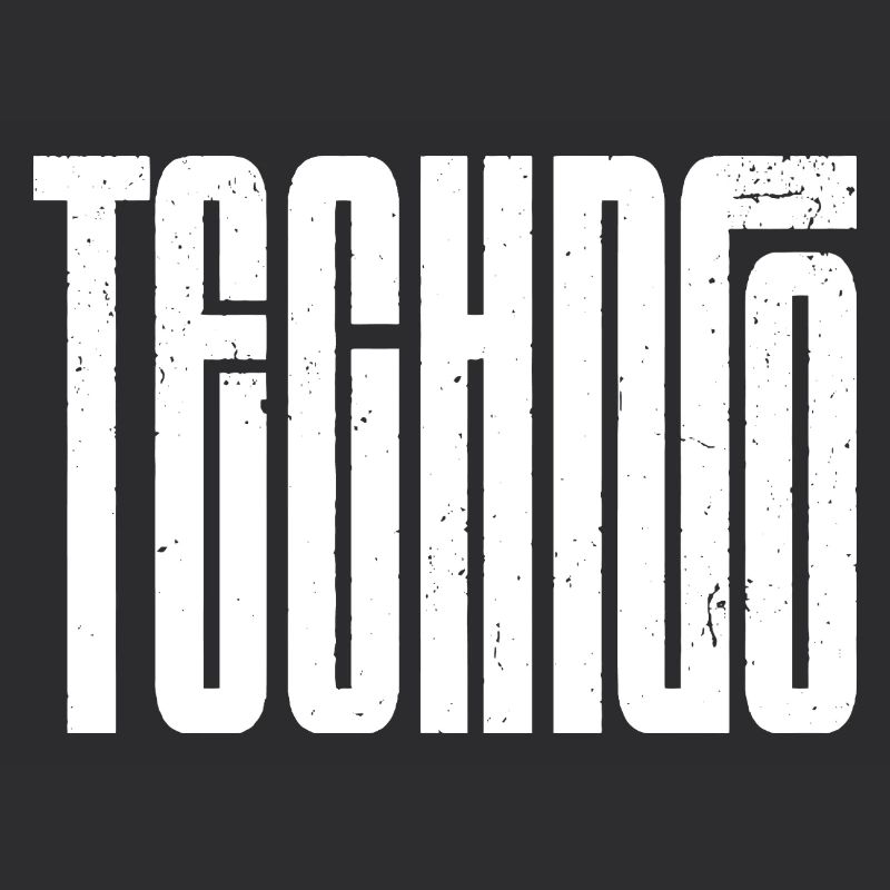 Typographie rétro techno audacieuse
