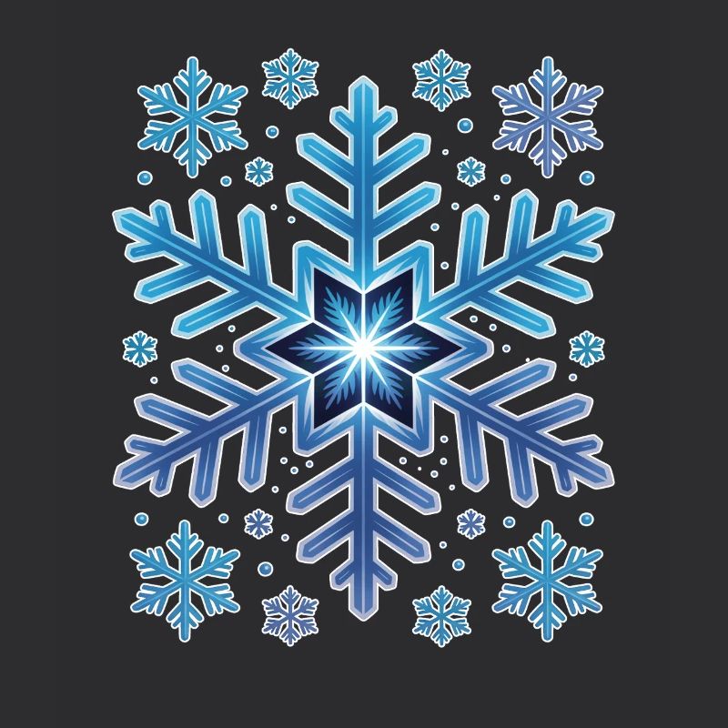 Große Elegante Schneeflocke Winter