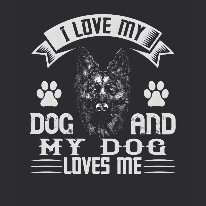 I Love My Dog – German Shepherd Design