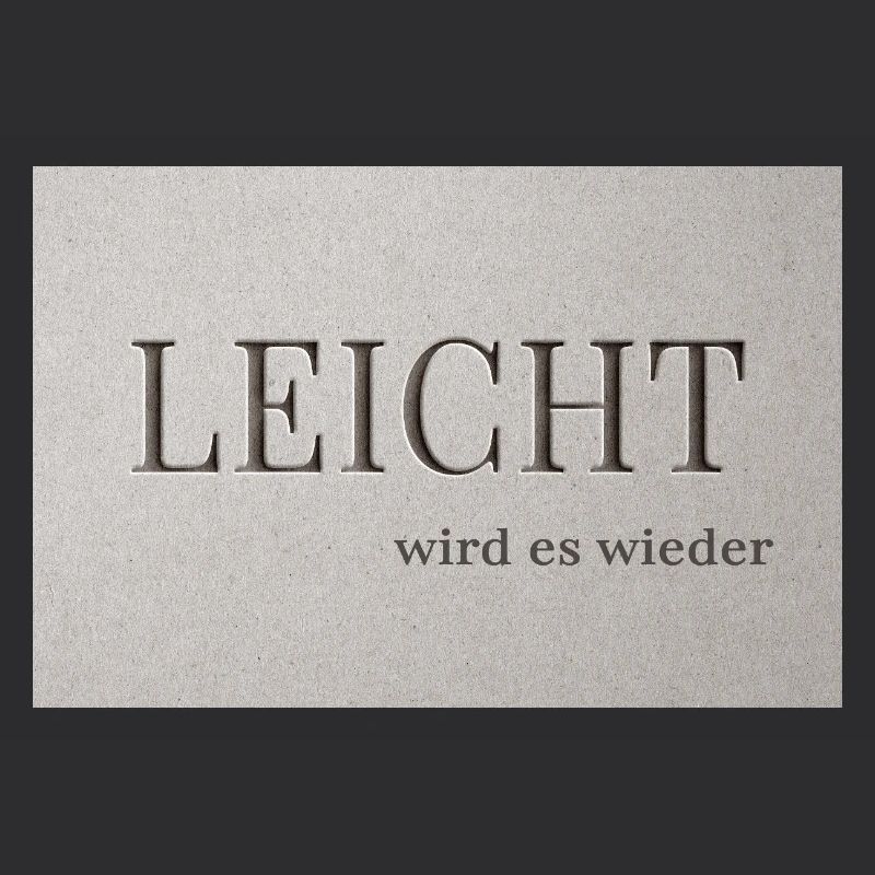 LEICHT wird es wieder