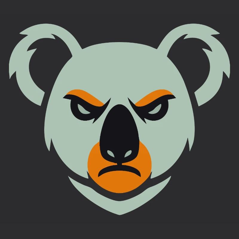 Wütender Koala Blick