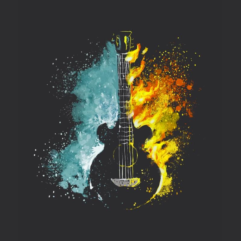 Gitarre Feuer Eis
