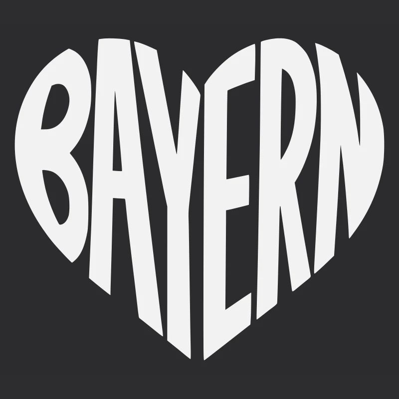 Bavaria Heart Typography