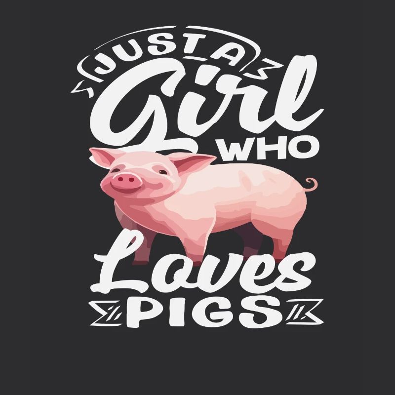 Nur ein Mädchen das Schweine liebt Ferkel