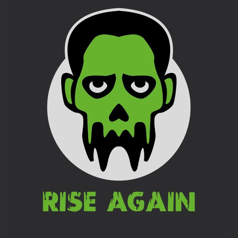 Zombie-Kopf – Halloween-unheimliches Untoten-Design