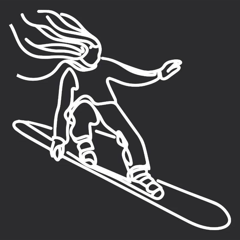 Snowboarder Mädchen