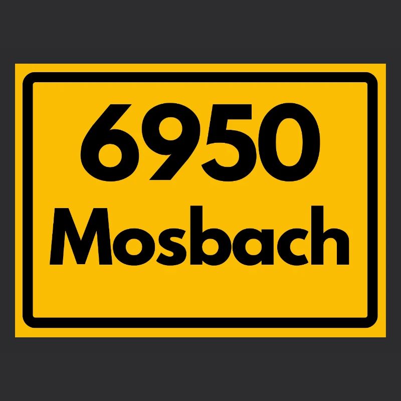 OLD POSTCODE POSTCODE RETRO 6950 MOSBACH HEIMAT BW