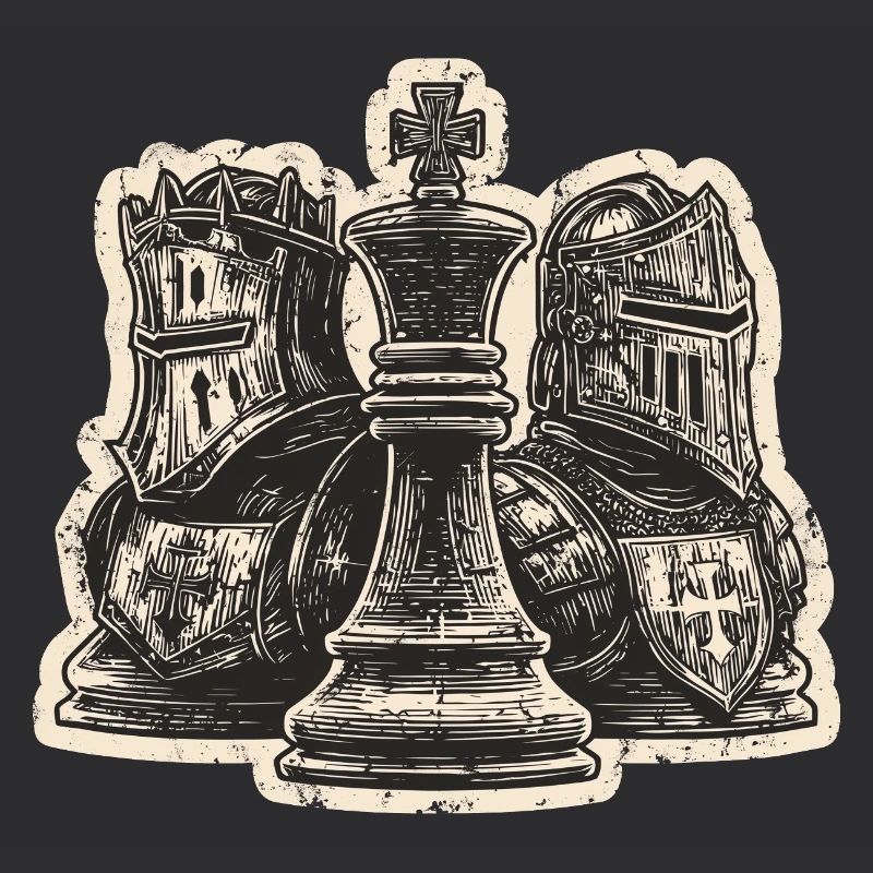 Chess Knight Medieval Figures for Men