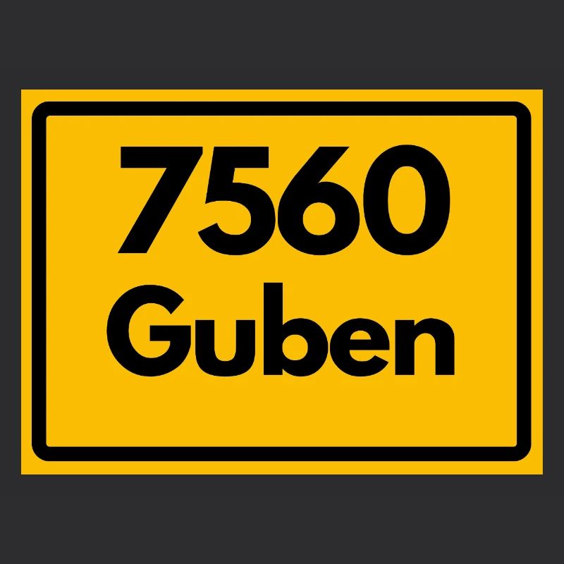ANCIEN CODE POSTAL RETRO 7560 GUBEN