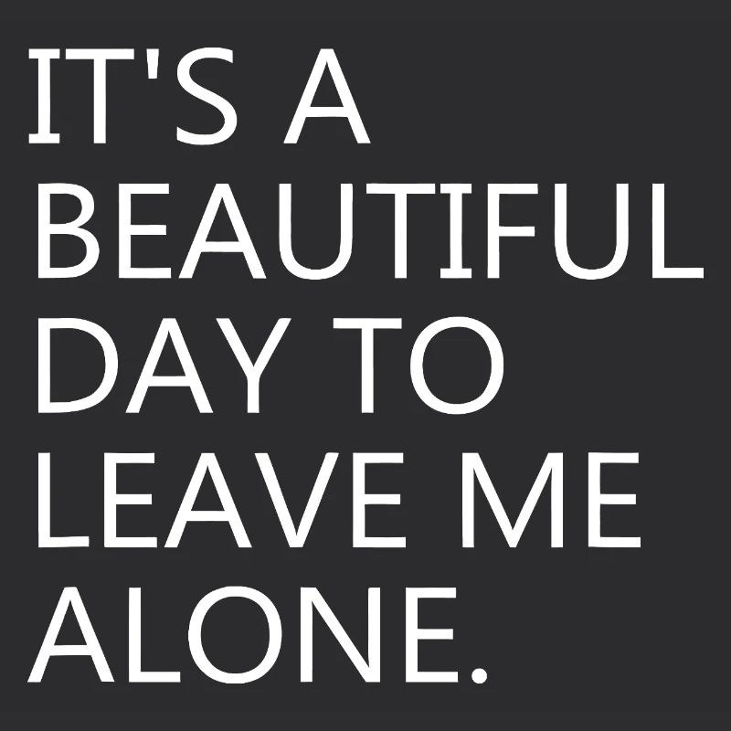 Leave Me Alone: Bold Typography