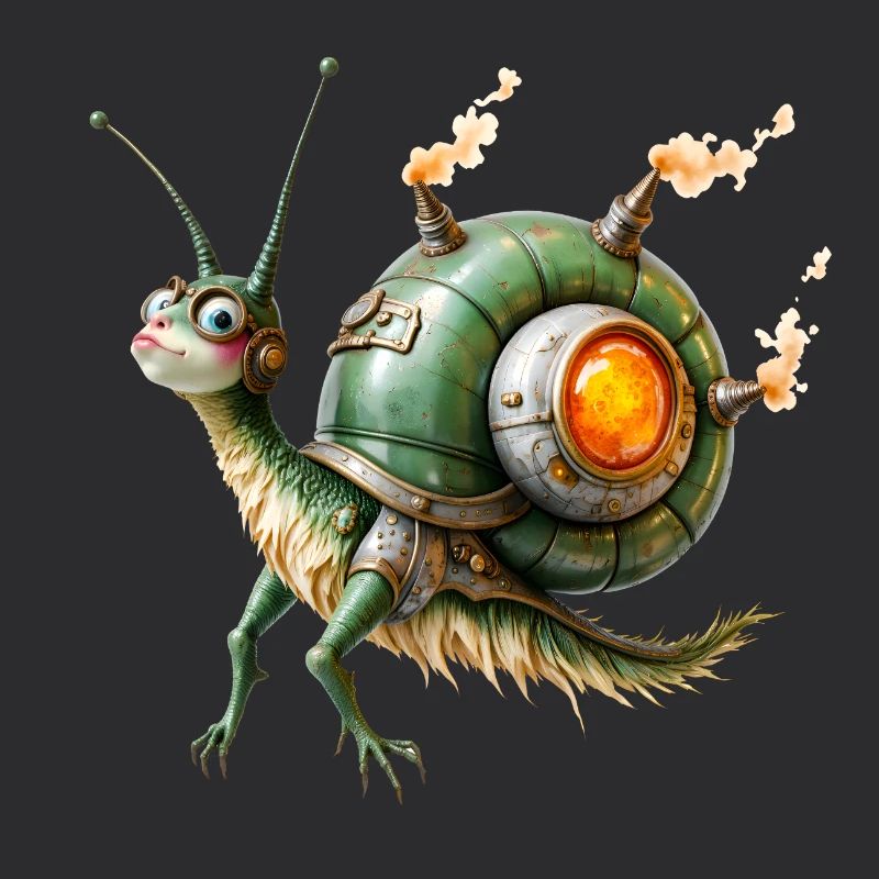 Réacteur d’escargot steampunk