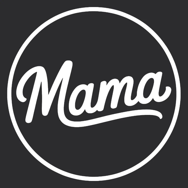 Mama Script Circle Logo T-Shirt
