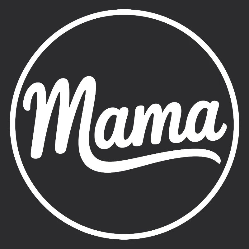 Mama Script Circle Logo T-Shirt