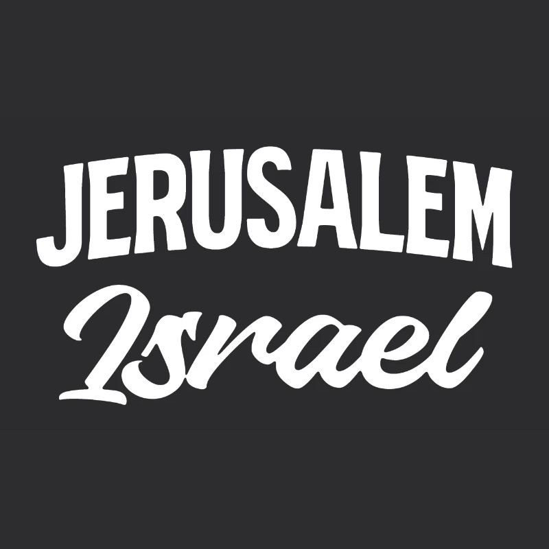 Jerusalem Israel Script Stil