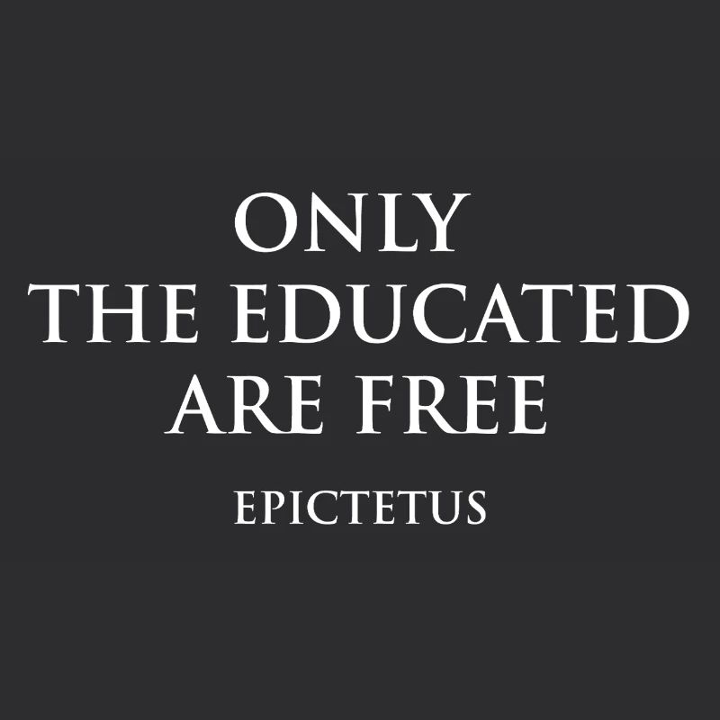 Citation d’Epictète Conception de la typographie