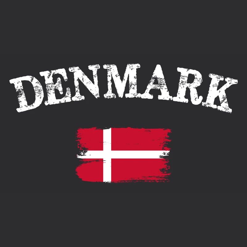 Drapeau brossé du Danemark