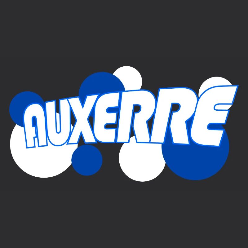 Auxerre Retro Tippfehler Blau