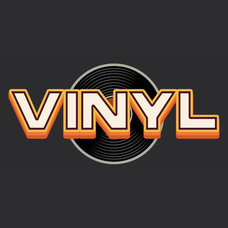 Vinyl Retro Typography Design