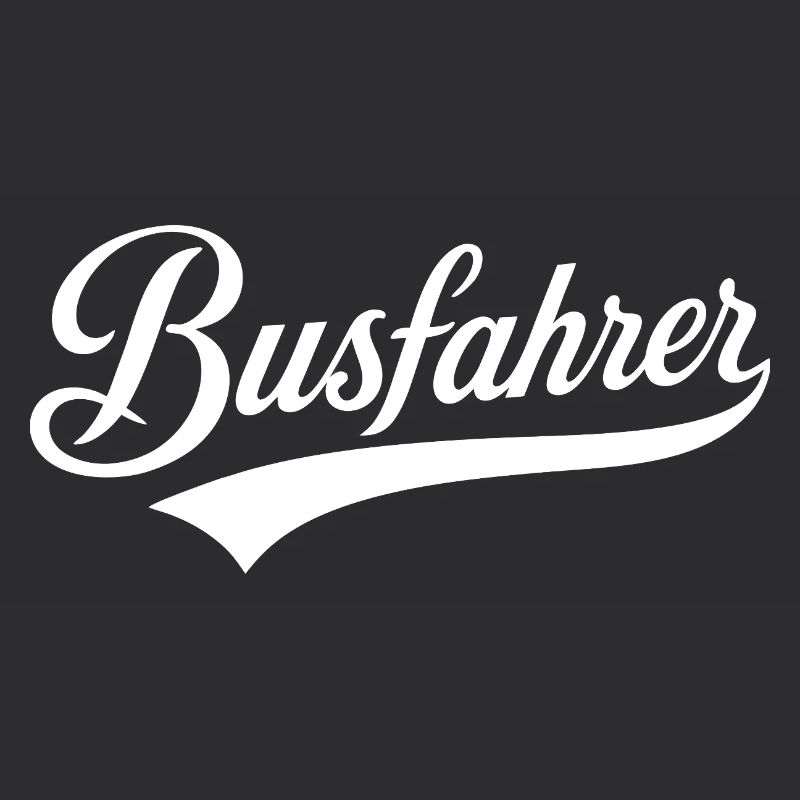 Beruf Busfahrer Text Design