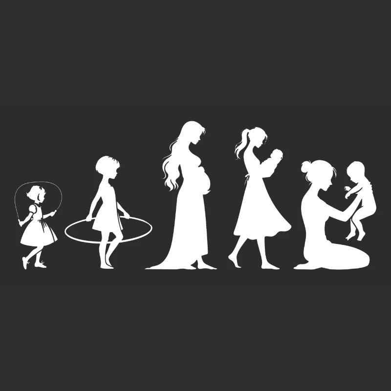 Evolution Mama Muttertag kind Familie