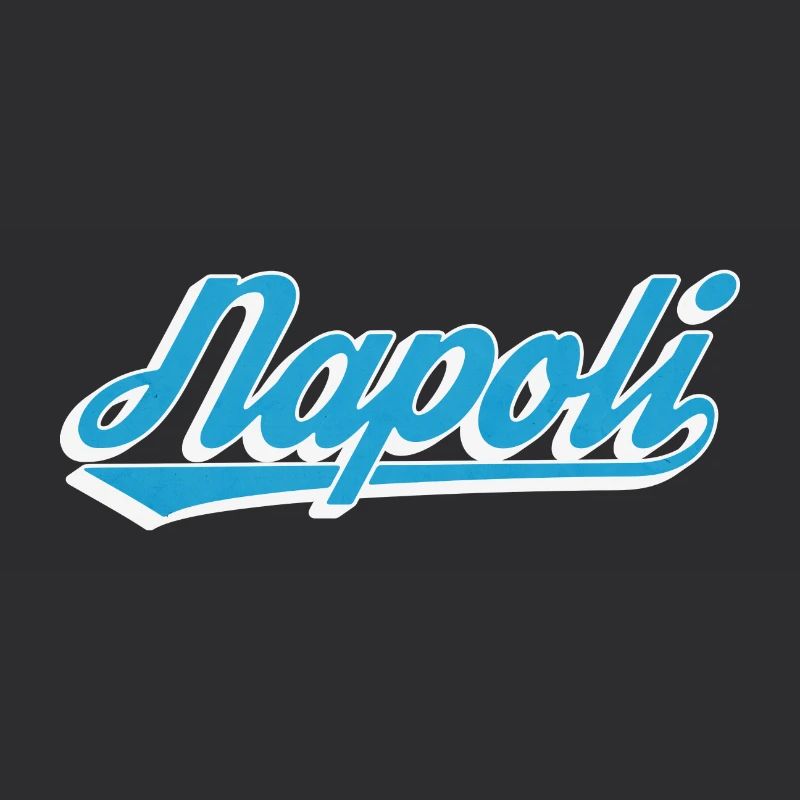 Napoli Retro Script Blue