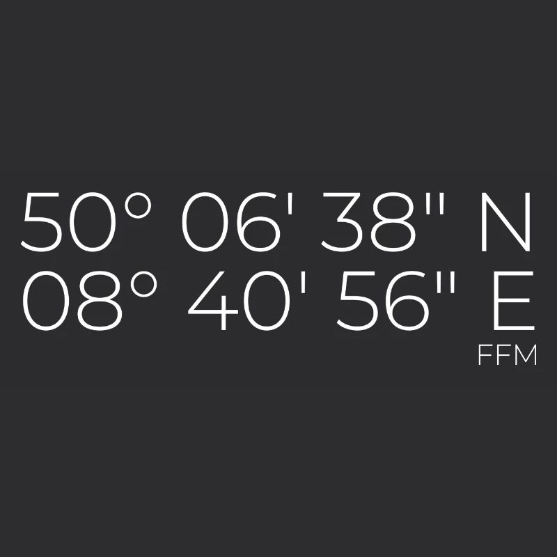Coordinates Frankfurt am Main FFM