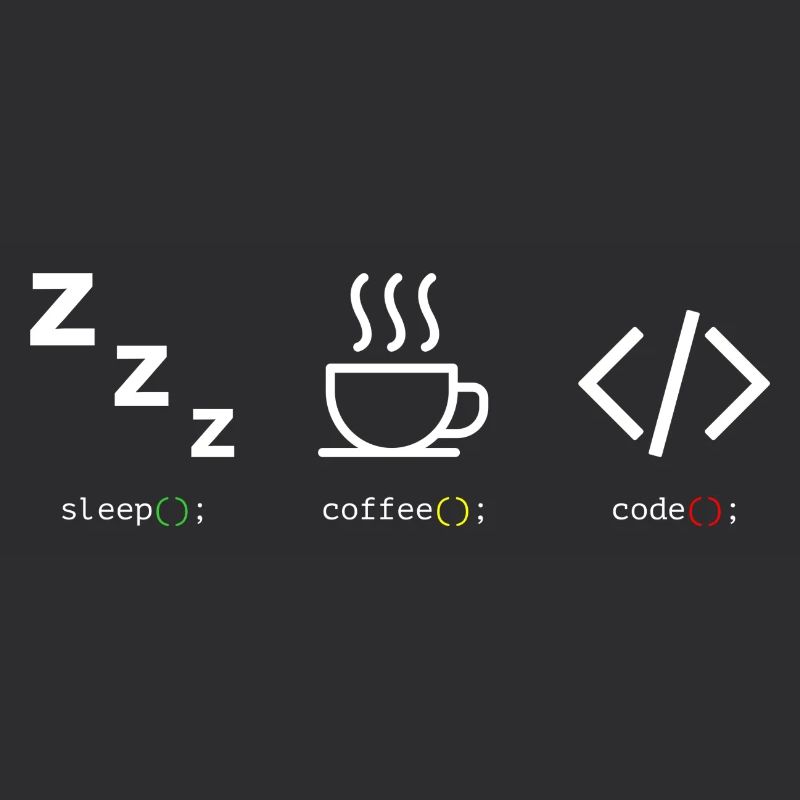Code Kaffee Schlaf Trio