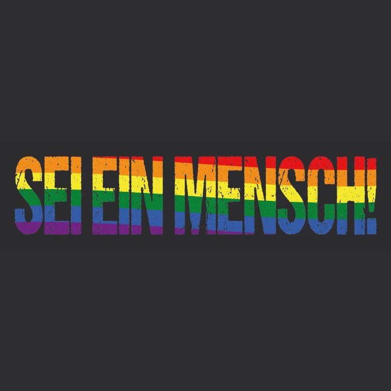 Sei ein Mensch! Pride Flag