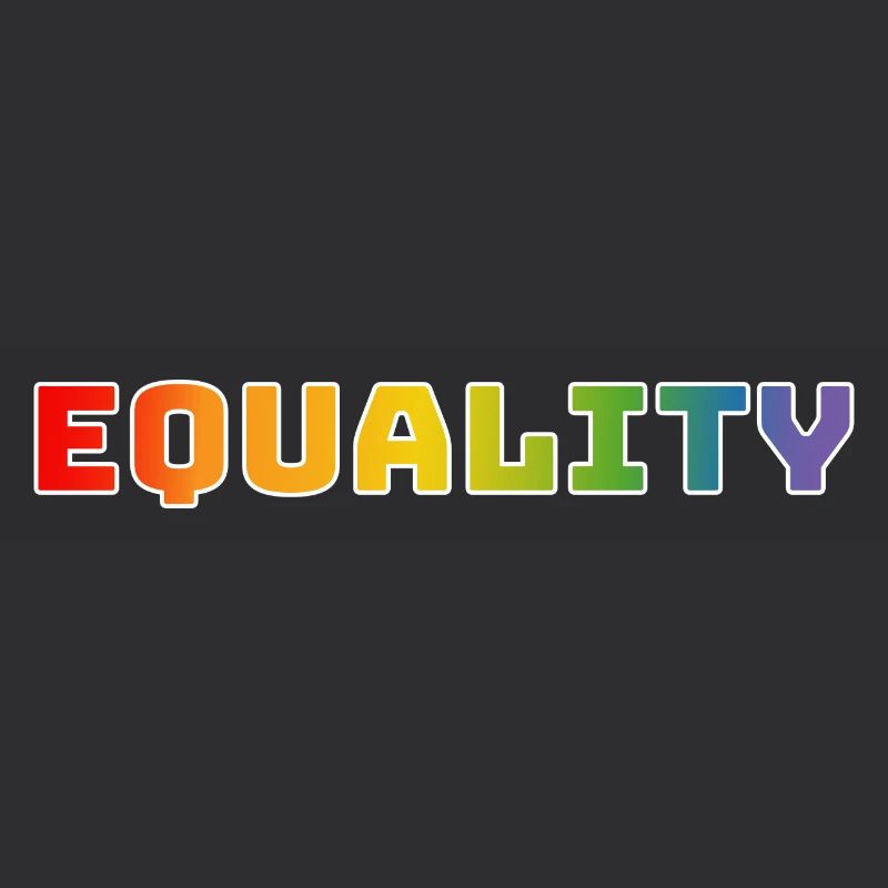 Regenbogen CSD Shirt equality 1 weiss