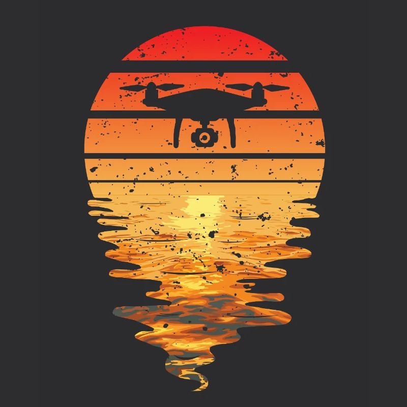 Drone Sunset Rétro
