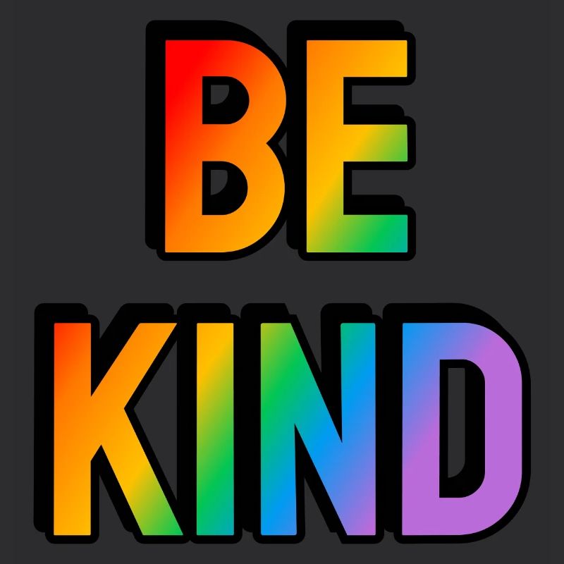 Sei freundlich Regenbogen Gay Pride