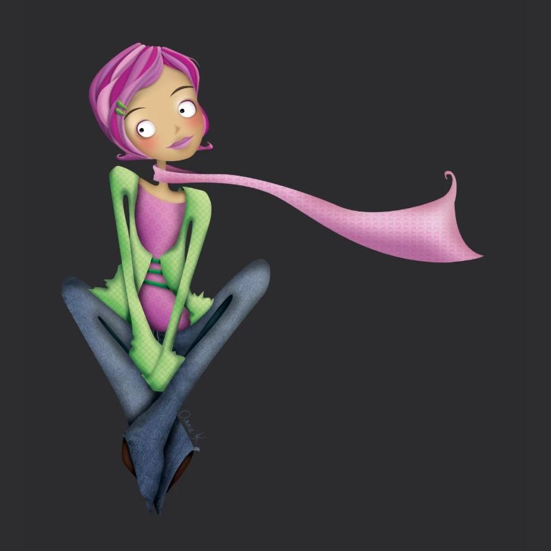 Träumerisches Mädchen