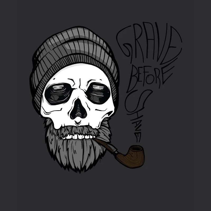 Grave before shave - beard design - 100% beard