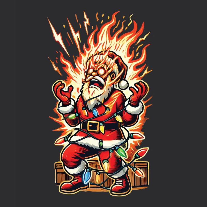 Weihnachtsmann bekommt Stromschlag Katastrophe