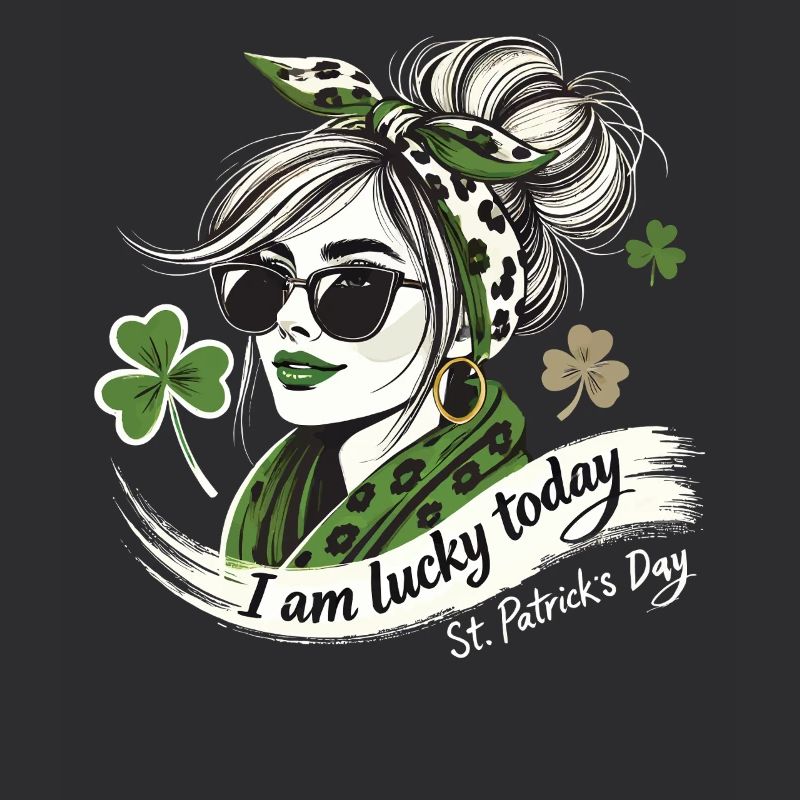 St. Patrick's Day Glücksklee Stil Mädchen
