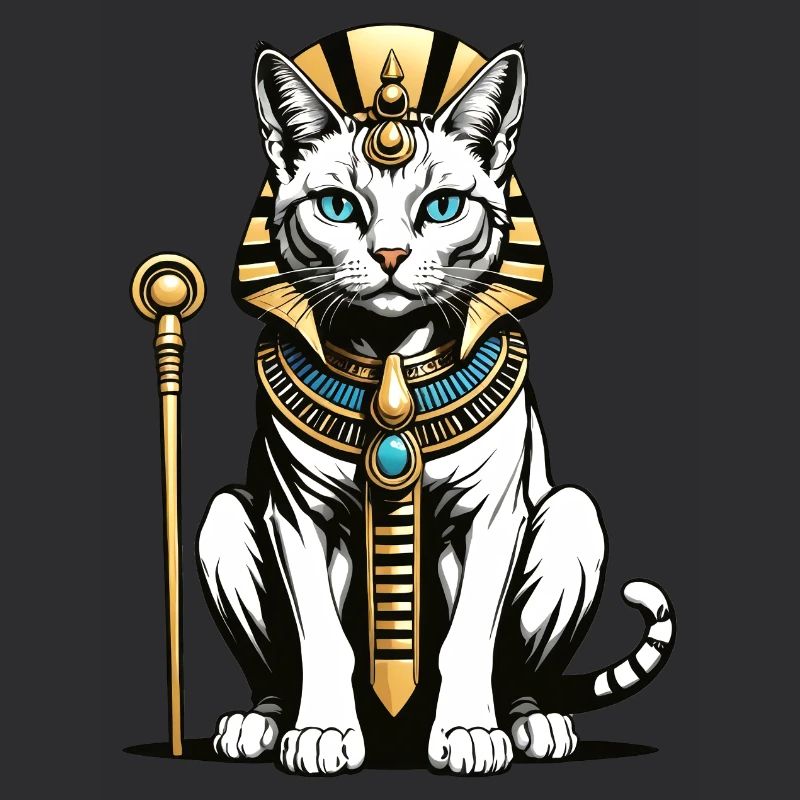 Chat Pharaon Chat Égypte Pyramide Cadeau
