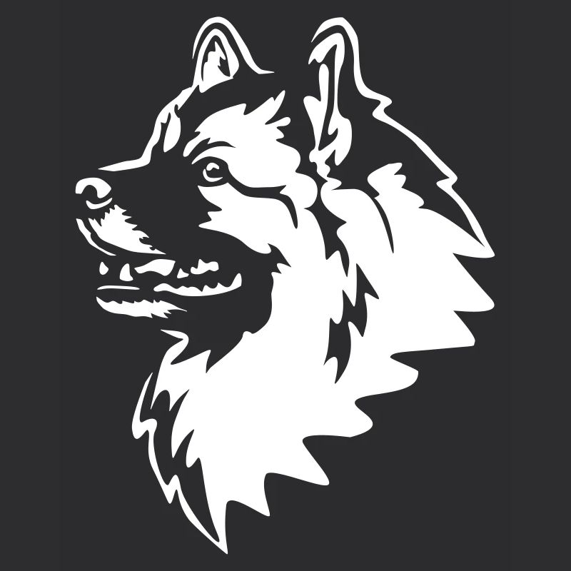 Wolfsspitz Kopf "Black Edition"