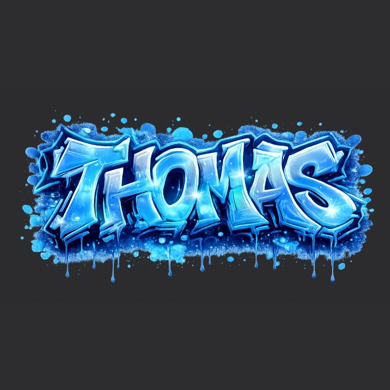 Graffiti Thomas Name Gift Ideal Printable