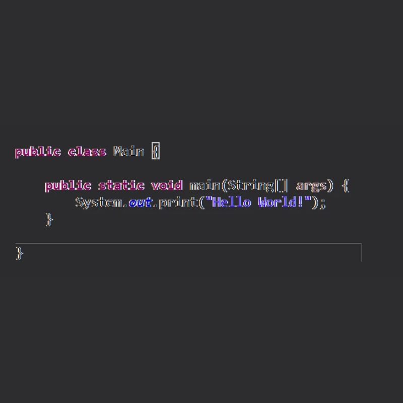 Java Hello World! Geschenkidee