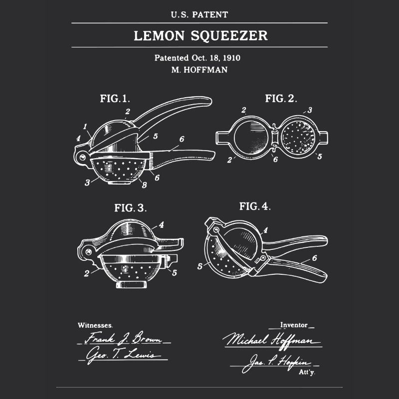 Lemon Squeezer Patentlinien-Kunst
